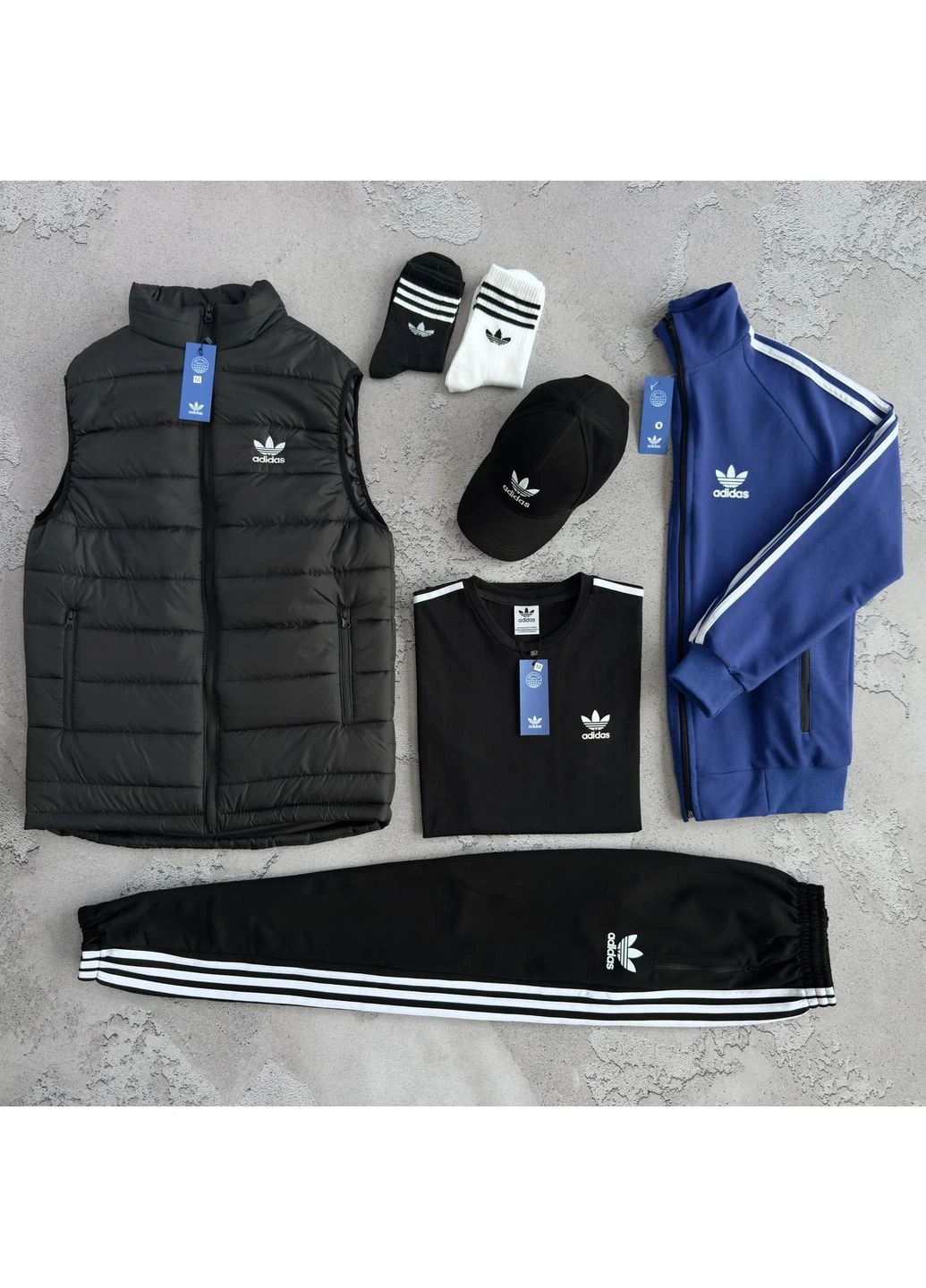 Набір AD жилет кофта футболка штани шорти кепка No Brand (401891421)