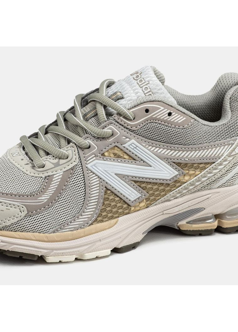 КРОССОВКИ ЖЕНСКИЕ NEW BALANCE 860V2 GREY НЬЮ БЕЛАНС 860V No Brand серые демисезоны (368870062)