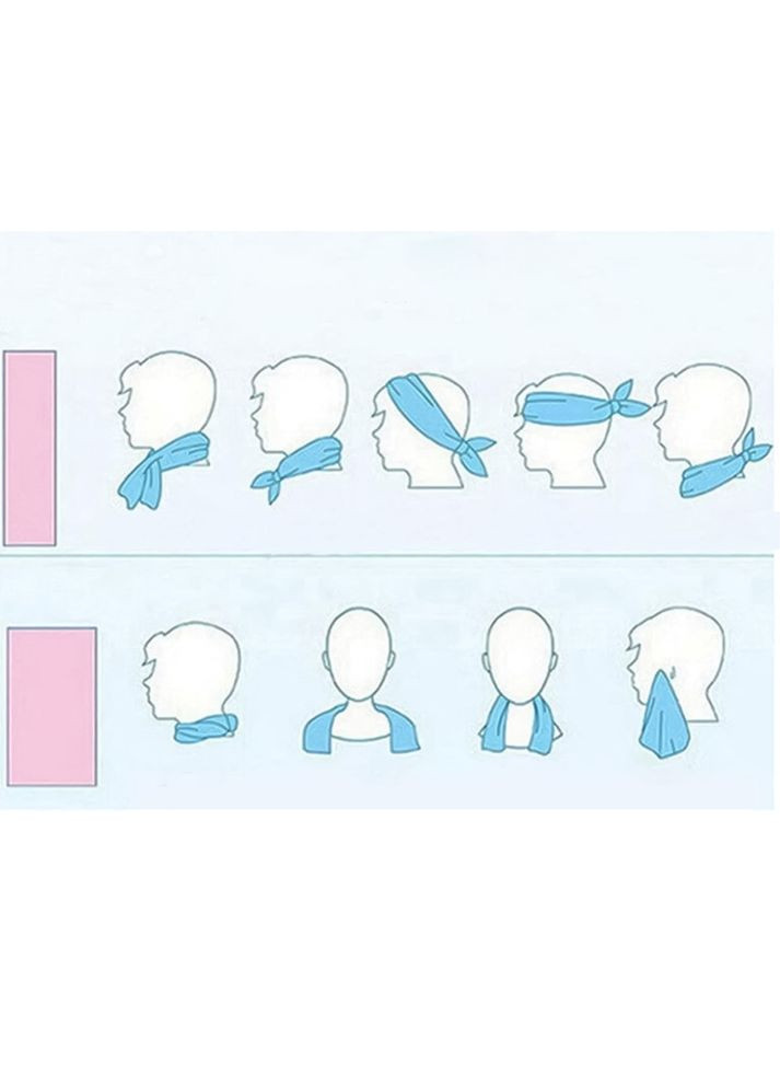 Швидковисихаючий охолоджувальний рушник 30*80 в чохлі сірий (IY0054) No Brand сірий