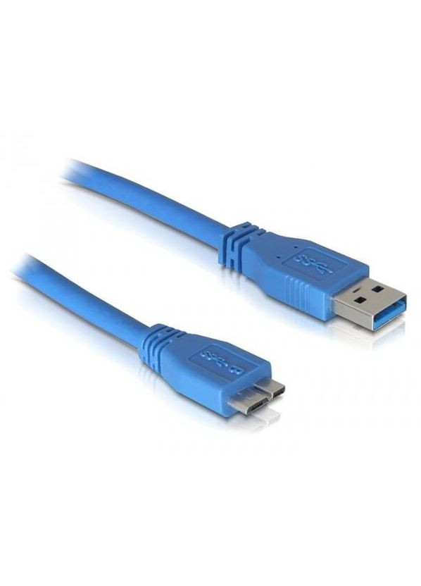 Кабель USB — USB Micro B 0.8 м 12825 блакитний Atcom (279827007)