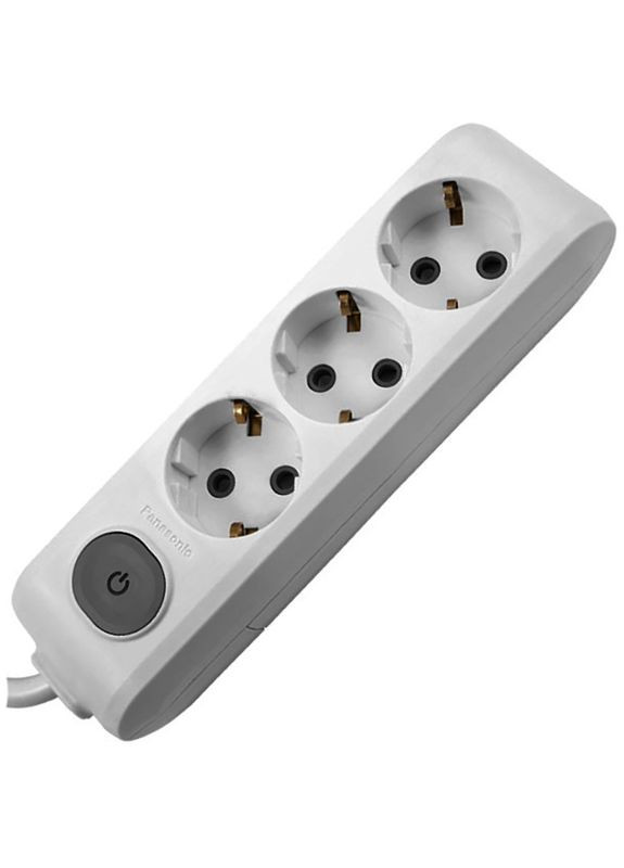 Удлинитель Xtendia с заземлением 3 розетки 2 м (WLTA04322GR-UA) Panasonic (307718094)