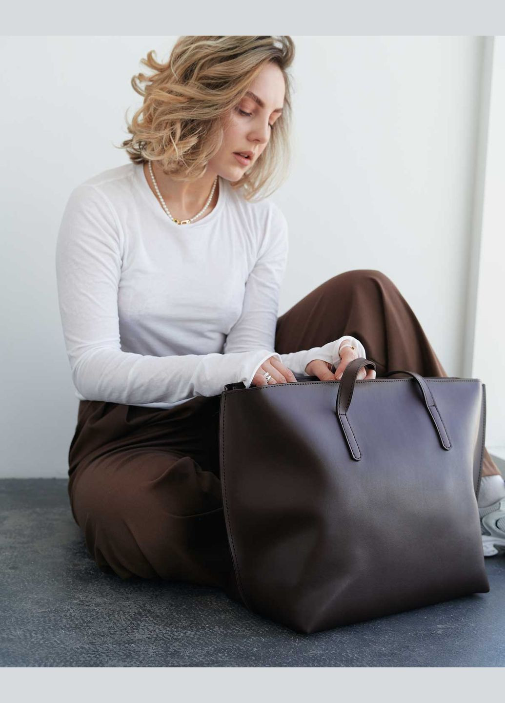 Сумка жіноча велика з екошкіри Емілі (zhnocha-sumka-eml) WeLassie (342199576)