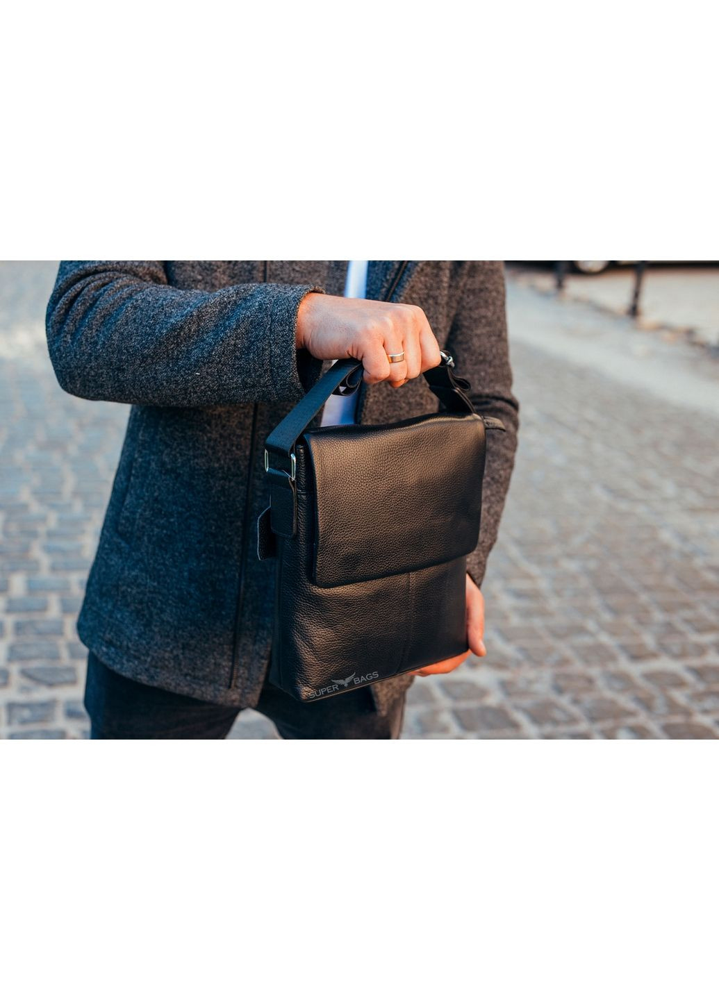 Чоловіча шкіряна сумка через плече Tiding Bag (289456651)