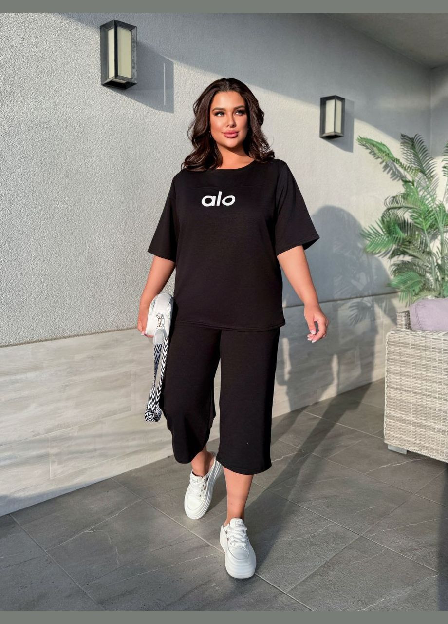 Легкий повсякденний костюм чорного кольору 33178 Fashion (332619749)