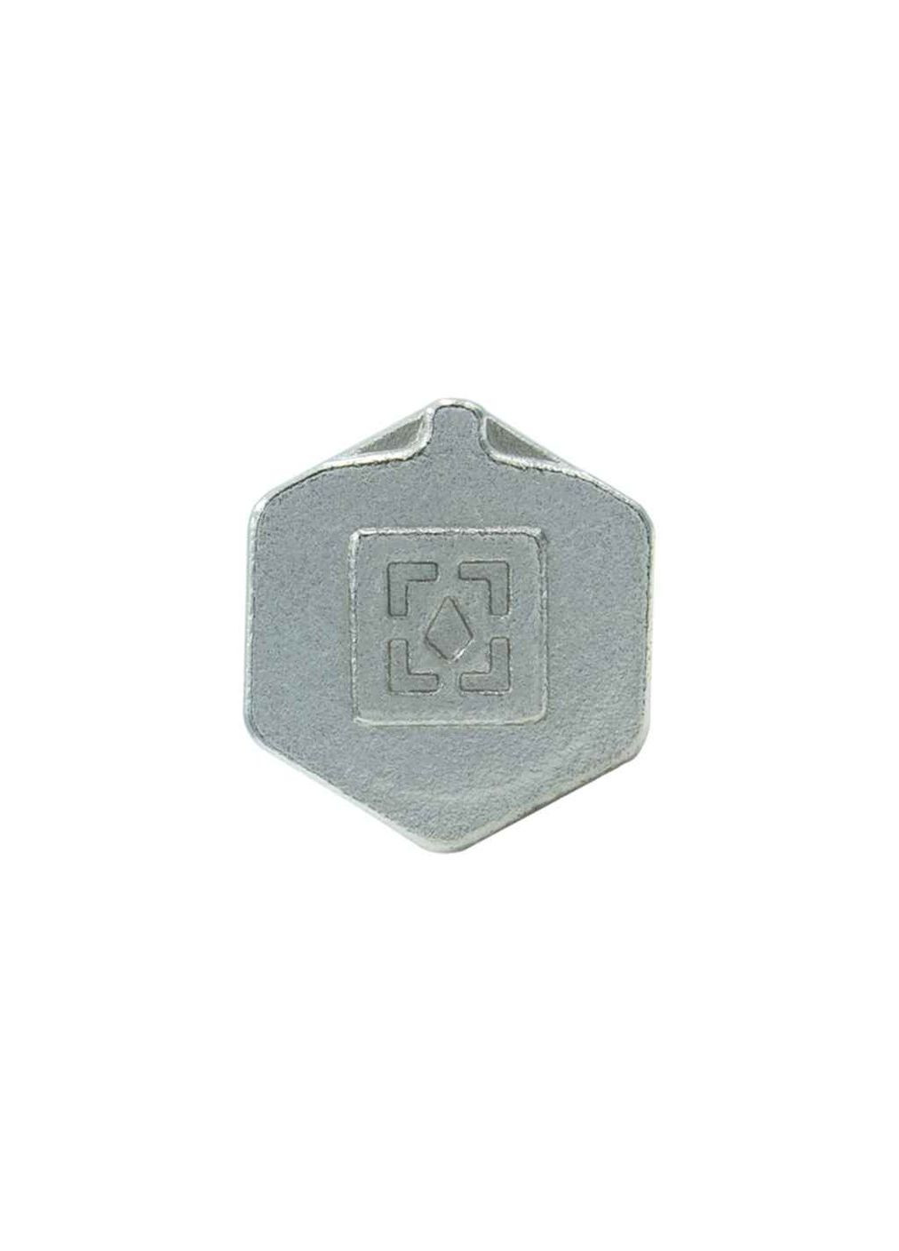 Заглушка 1 1/2" латунь, РВ, DN40, під пломбу, нікель, ZV05 Raftec (346393811)