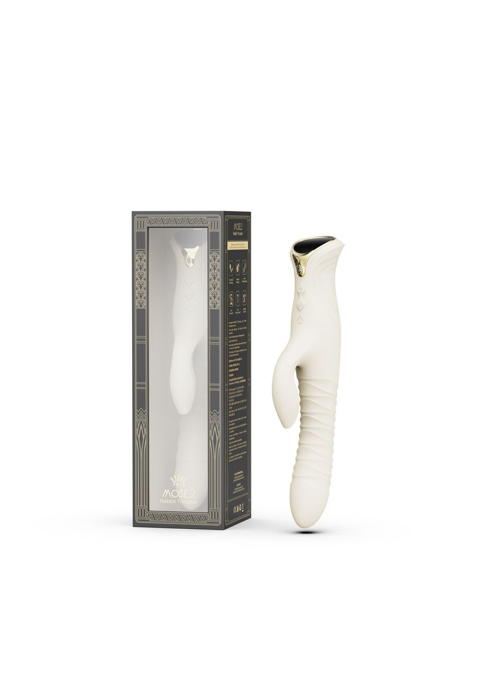 Пульсатор-кролик с вибрацией Mose 2 Ivory White - CherryLove Zalo (366962541)