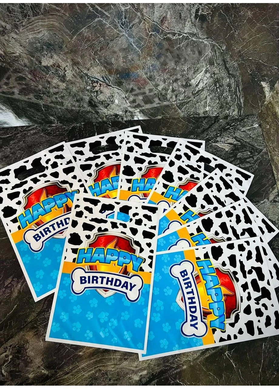 Подарунковий пакет "Щенячий патруль Happy Birthday" 25*16,5см No Brand (397002379)