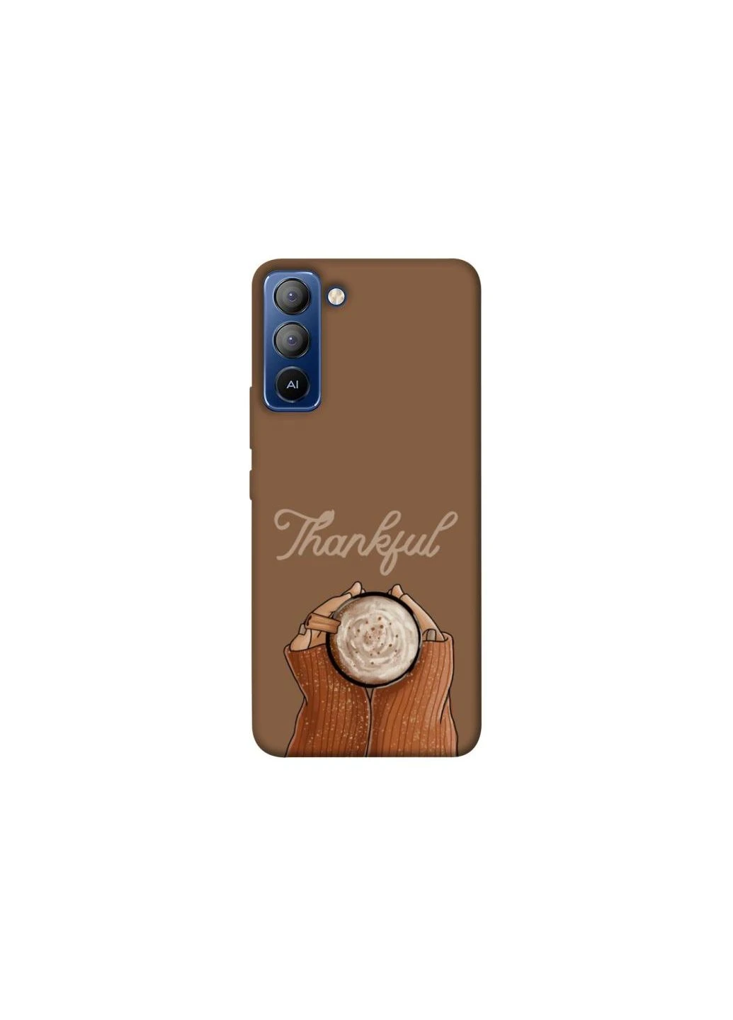 Чехол на TECNO Pop 5 LTE Thankful coffee Frontalka (355319142)