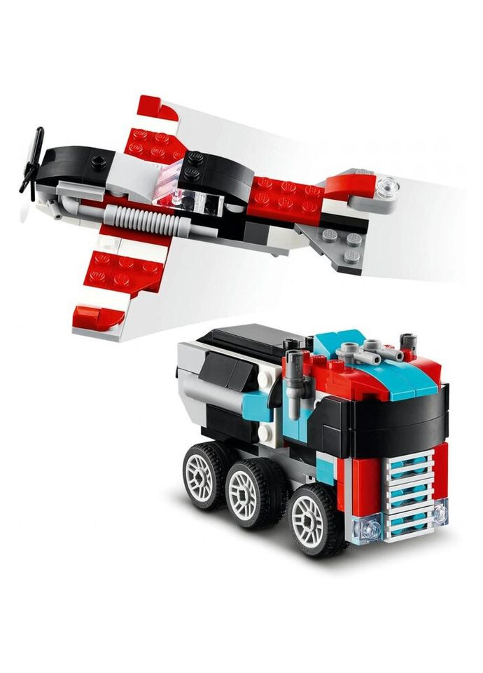 Конструктор Creator Бортовой грузовик с вертолетом 270 деталей (31146) Lego (281425749)