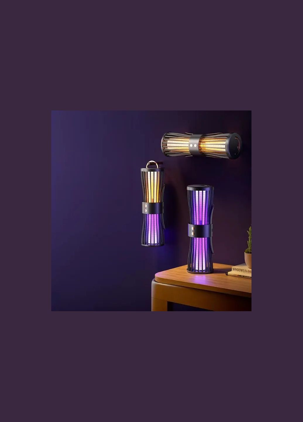 Бесшумная лампа-ловушка для комаров, ночник, зарядка через USB, LY-936 Hopestar (371357425)