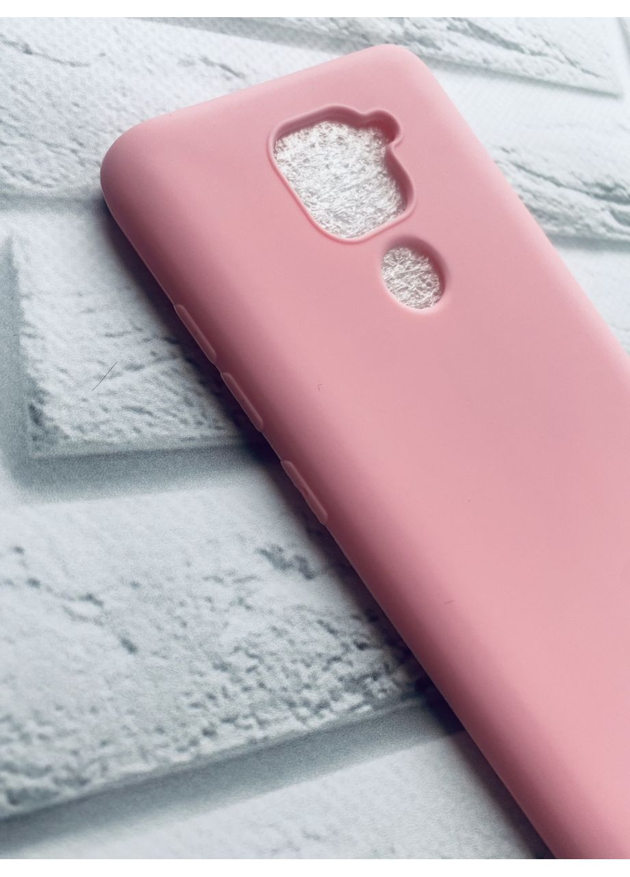 Силіконовий матовий чохол для Xiaomi Redmi Note 9 Рожевий Creative (359484998)