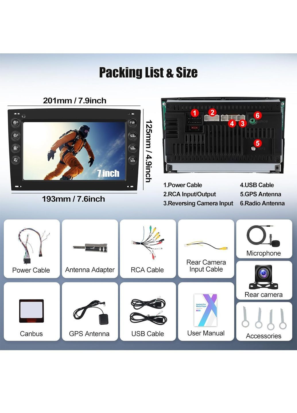 Автомагнитола штатная Renaut Megan 2 черный Amazon (370892560)