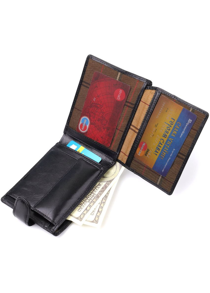 Кошелек мужской из гладкой натуральной кожи 20853_1 (396A-Q nero) Tony Perotti (362024777)