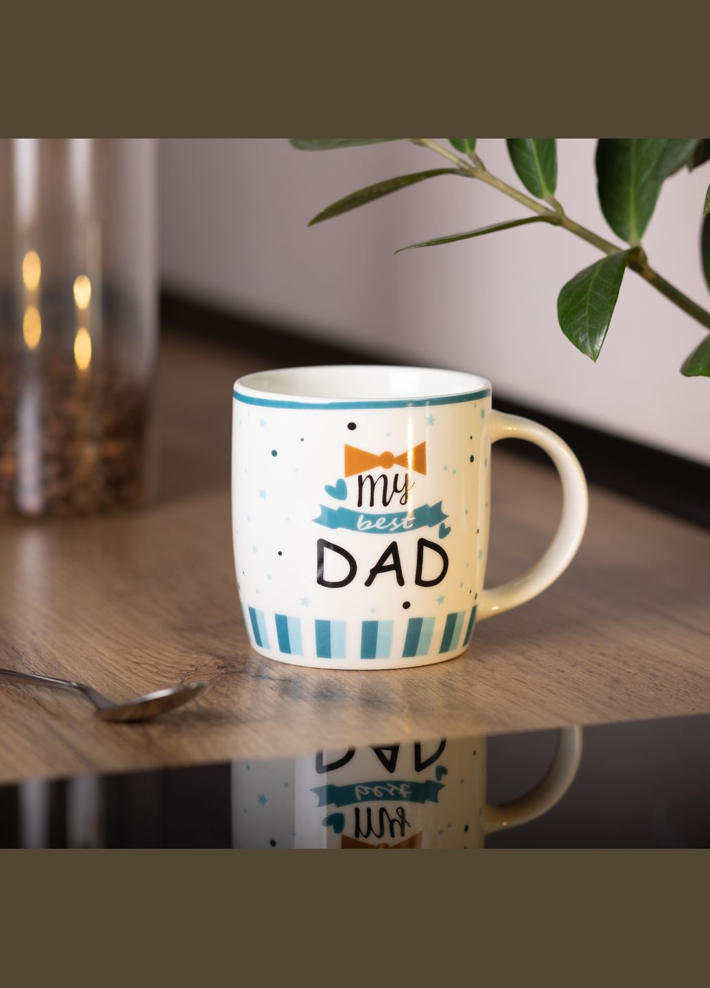 Чашка керамическая 450 мл, my best dad No Brand (324235001)