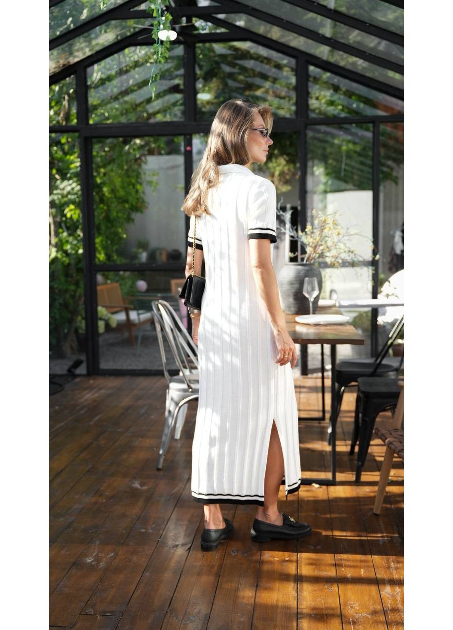 Белое повседневный платье женское Україна однотонное