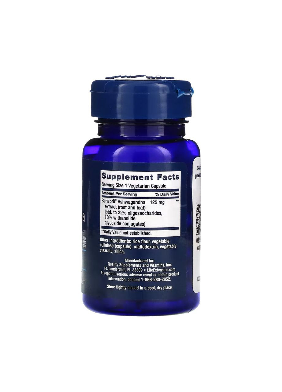 Optimized Ashwagandha - 60 vcaps Life Extension (392264863)