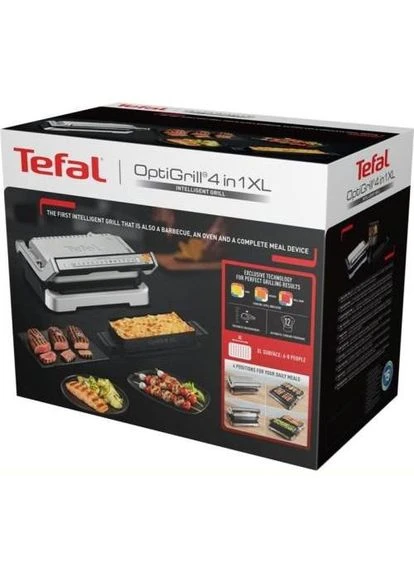 Электрогриль прижимной OptiGrill 4in1 XL GC784D30 Tefal (360403741)