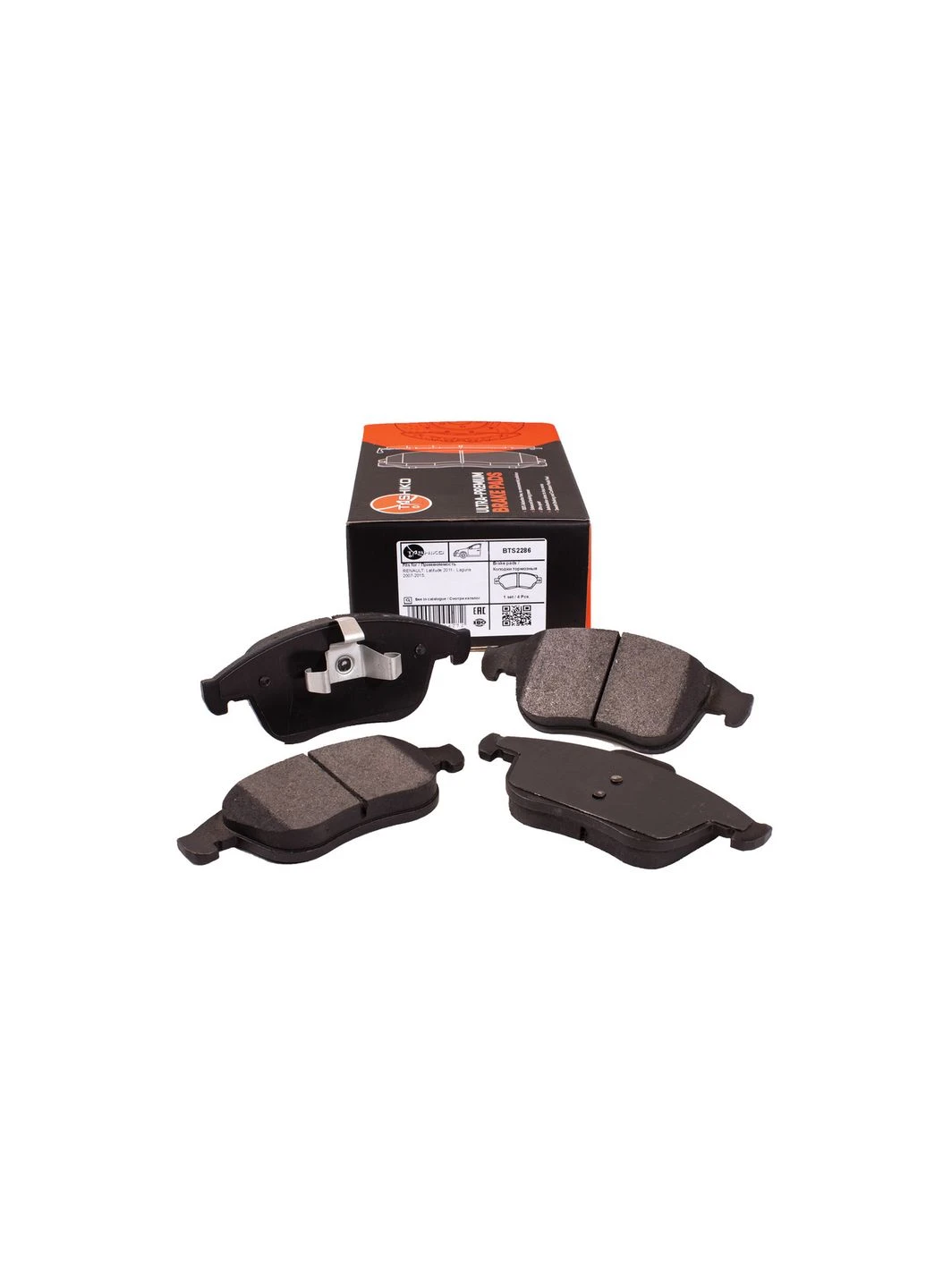 Колодки гальмівні передні BTS2286 FDB4249RENAULT Laguna, Latitude Tashiko (378150359)