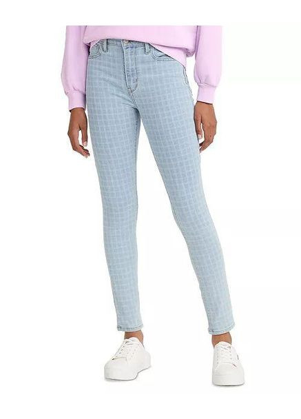 Жіночі джинси 721, короткі, вузькі з високою посадкою,голубий, розмір W27 - L30 slim fit Levi's - (370441988)