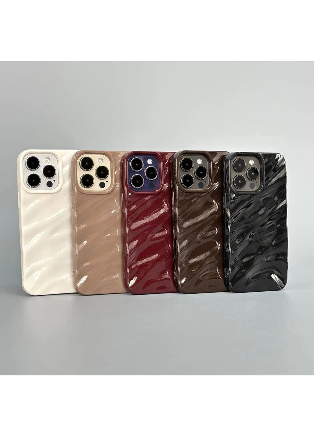 Чехол 3D Wavy Pattern Case для iPhone 16 Pro Max Mokko No Brand (382774023)