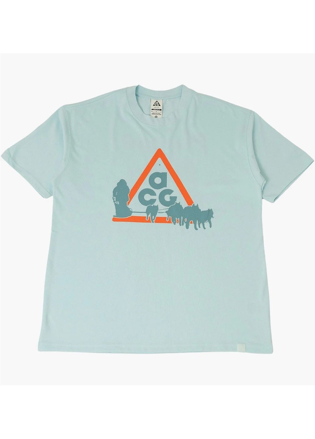 Блакитна футболка чоловіча acg dri-fit tee light blue Nike