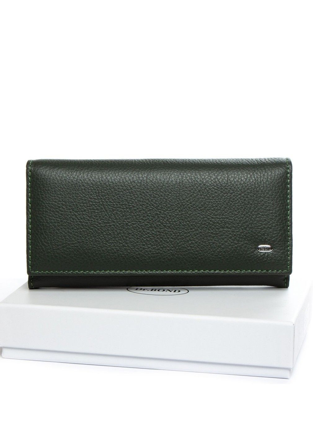 Женский кожаный кошелек Classik W502-2 green Dr. Bond (282557163)