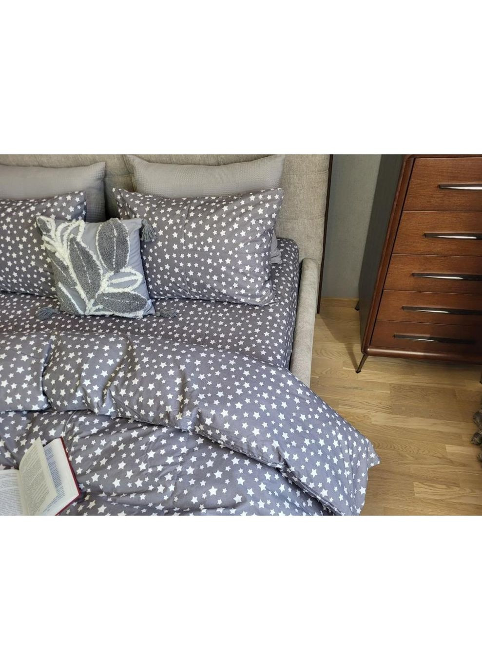 Постільна білизна з резинкою Зоряна ніч, ранфорс Евро розмір, наволочки 70/70 No Brand (364219816)