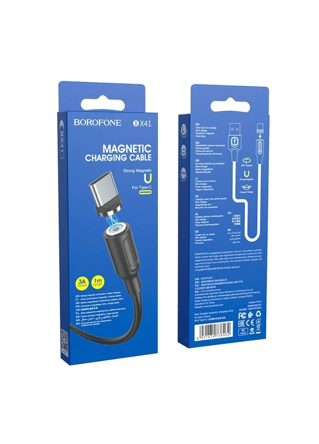 USB кабель Type-C для зарядки телефону / Провід шнур юсб тайп сі для швидкої зарядки та передачі даних Borofone (334294100)