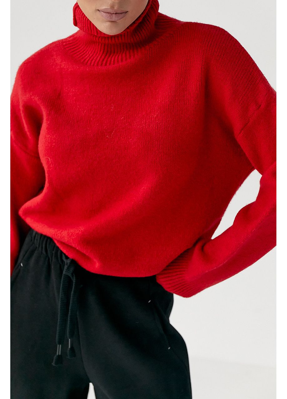 В'язаний теплий базовий гольф Lurex (371334091)