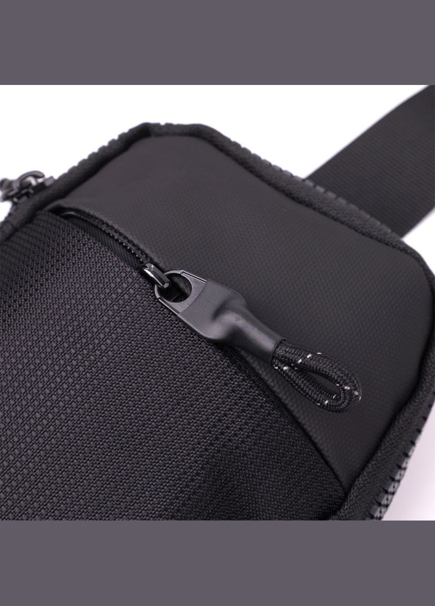 Слинг сумка для путешествий текстильная с несколькими карманами Vintage черная (sku_22866) No Brand (328922641)