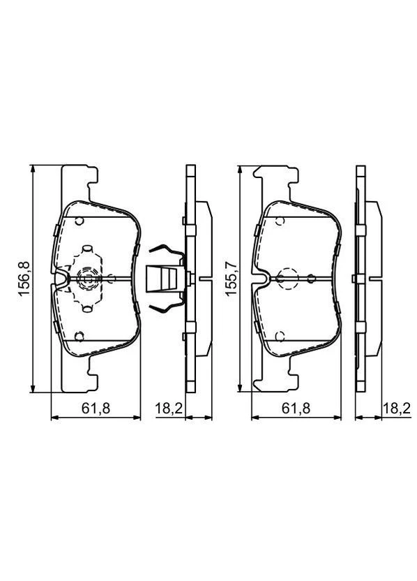 Тормозные колодки дисковые Bosch (390289038)