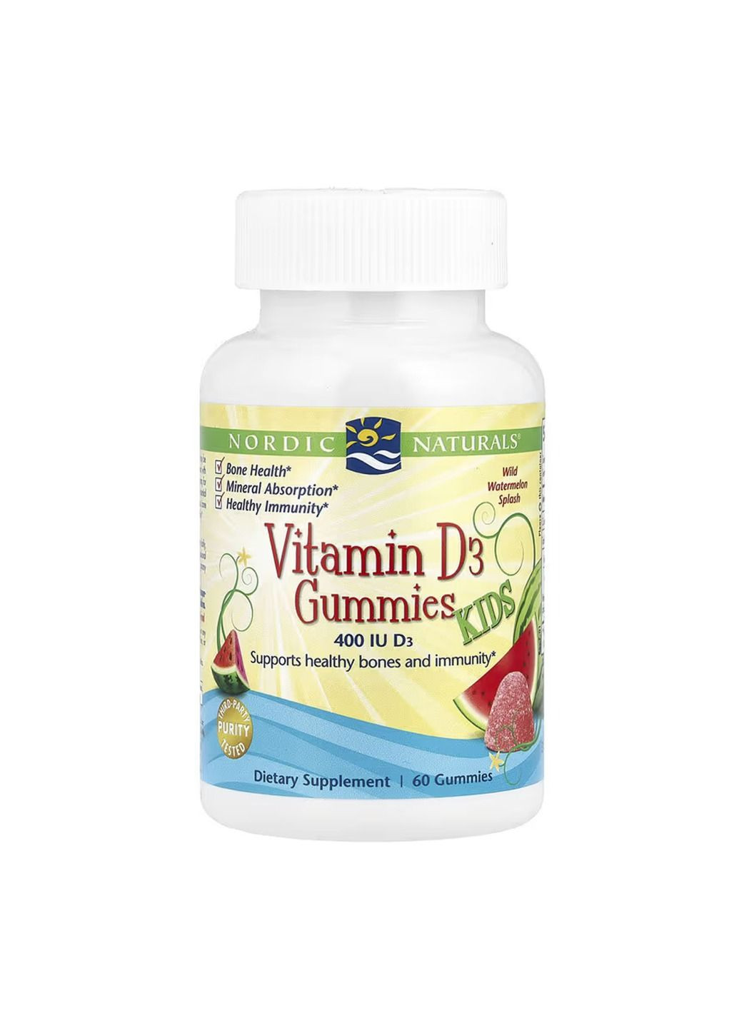 Комплекс витаминов для детей Vitamin D3 Gummies Kids - 60 gummies Nordic Naturals (364201405)