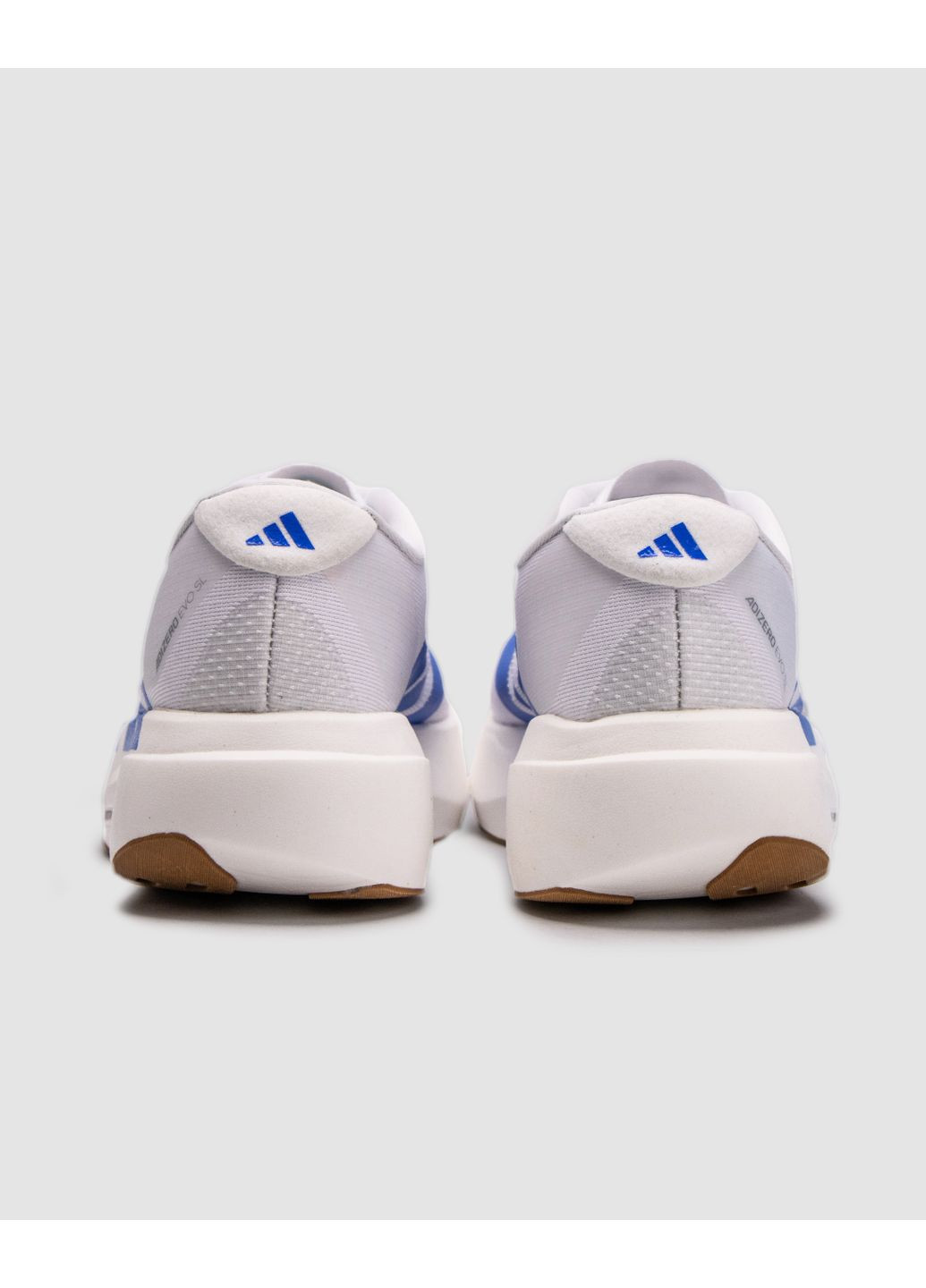 КРОССОВКИ ЖЕНСКИЕ ADIDAS ADIZERO EVO SL WHITE / BLUE FUSION АДИДАС АДИЗЕРО ЕВО No Brand белые демисезоны (367177984)