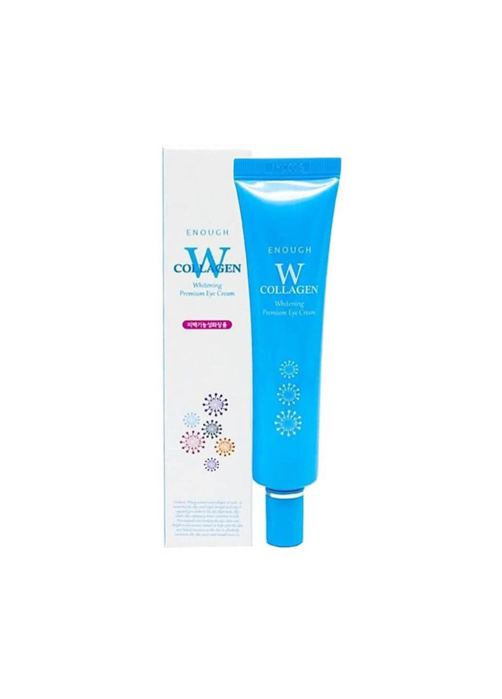 Крем для кожи вокруг глаз осветляющий с коллагеном W Collagen Whitening Premium Eye Cream 30ml ENOUGH (298054031)