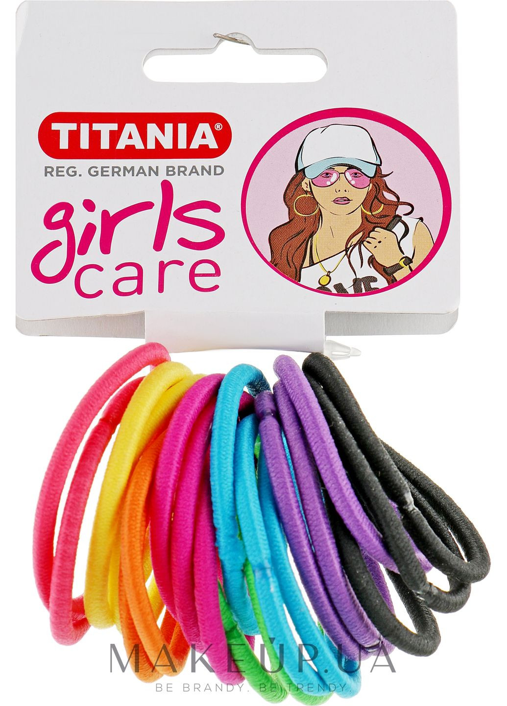 Эластичный зажим для волос, 20 шт, разноцветные Girls Care 20шт (462957-27057333) Titania (365800261)