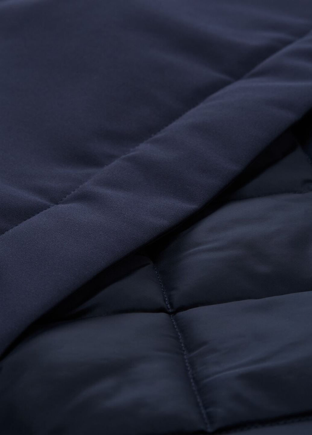 Темно-синяя демисезонная женская темно-синяя стеганная куртка Tom Tailor