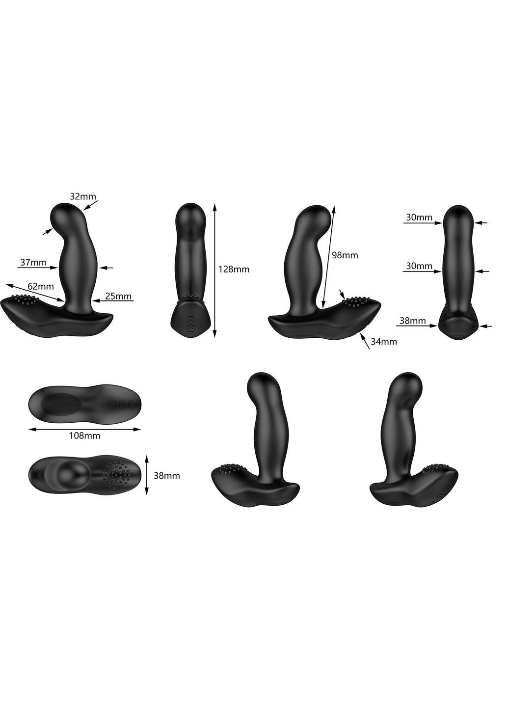 Вибромассажер простаты Boost с надувной головкой, пульт ДУ Nexus (297202210)