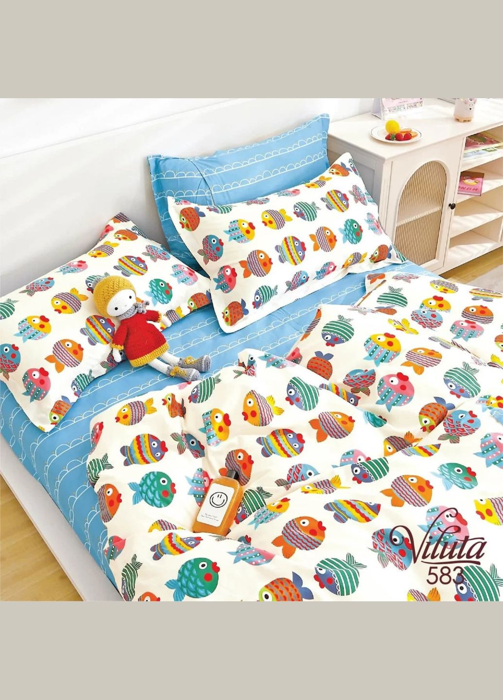 Детское постельное белье для младенцев Вилюта сатин твил 583 на резинке Viluta (288044613)