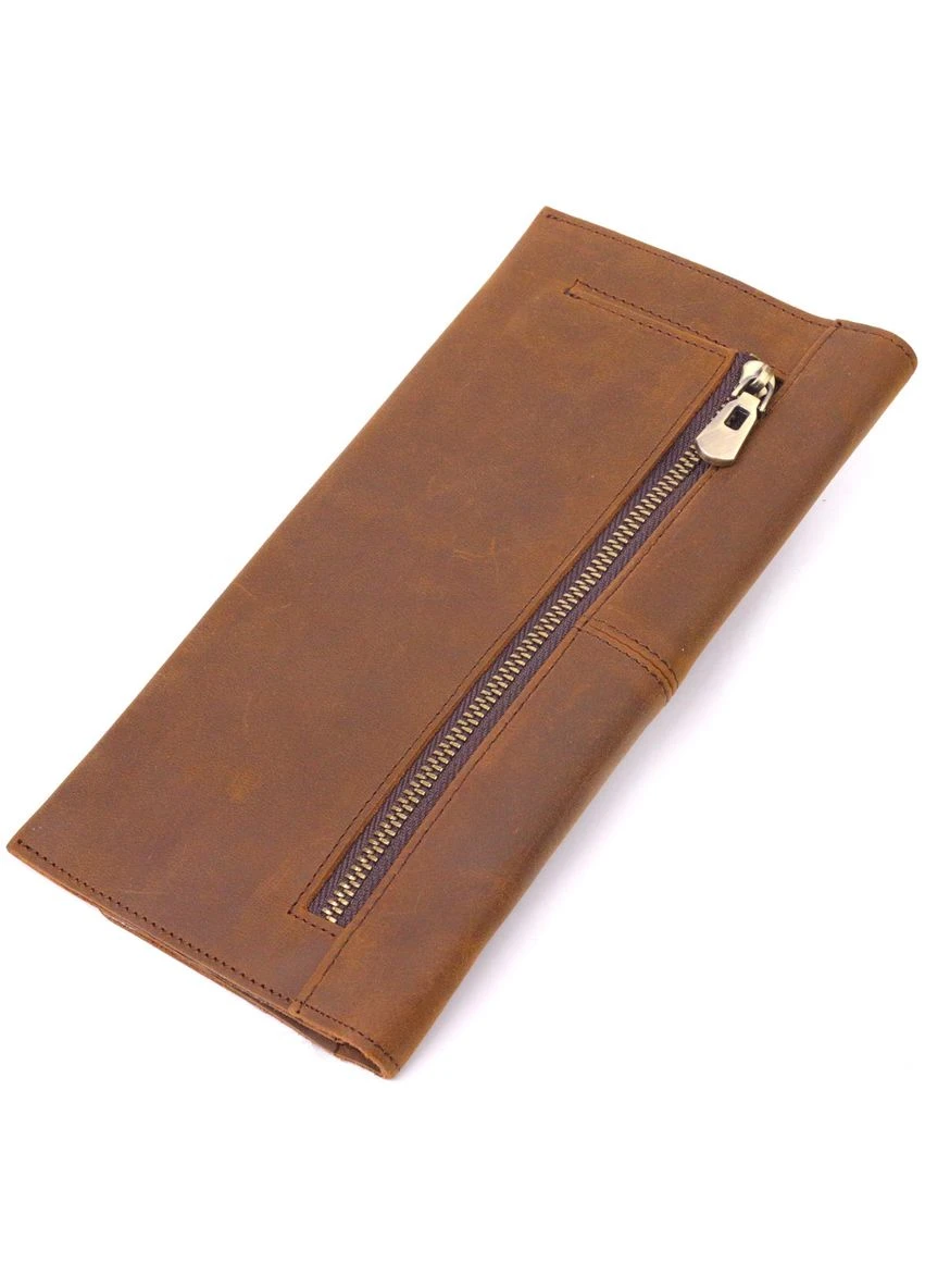 Тонкий мужской кошелек из натуральной винтажной кожи 21296 Vintage (389863851)