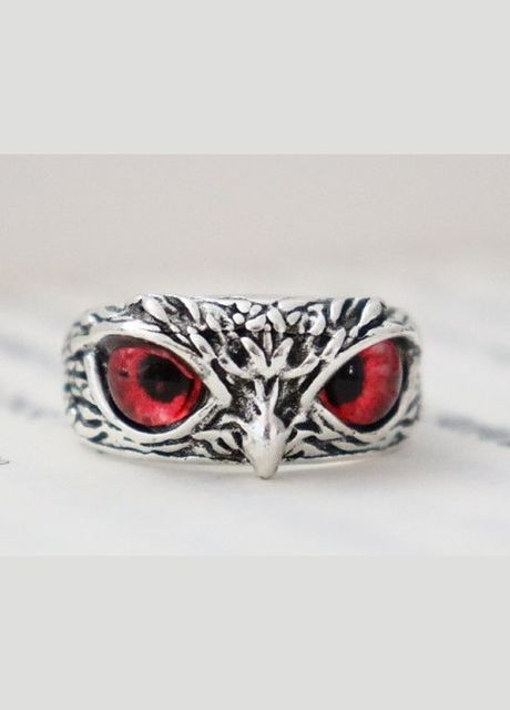 Кольцо в виде Сокола или Совы с яркими синими глазами размер регулируемый Fashion Jewelry (289355715)