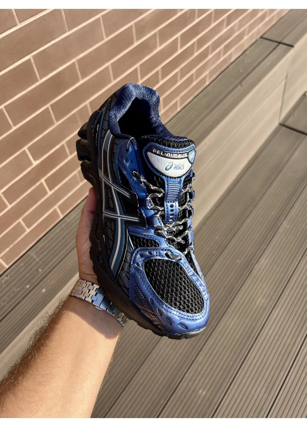 Чорні кросівки чоловічі asics gel nimbus 10.1 black grand shark асікс гель чорні демісезон No Brand
