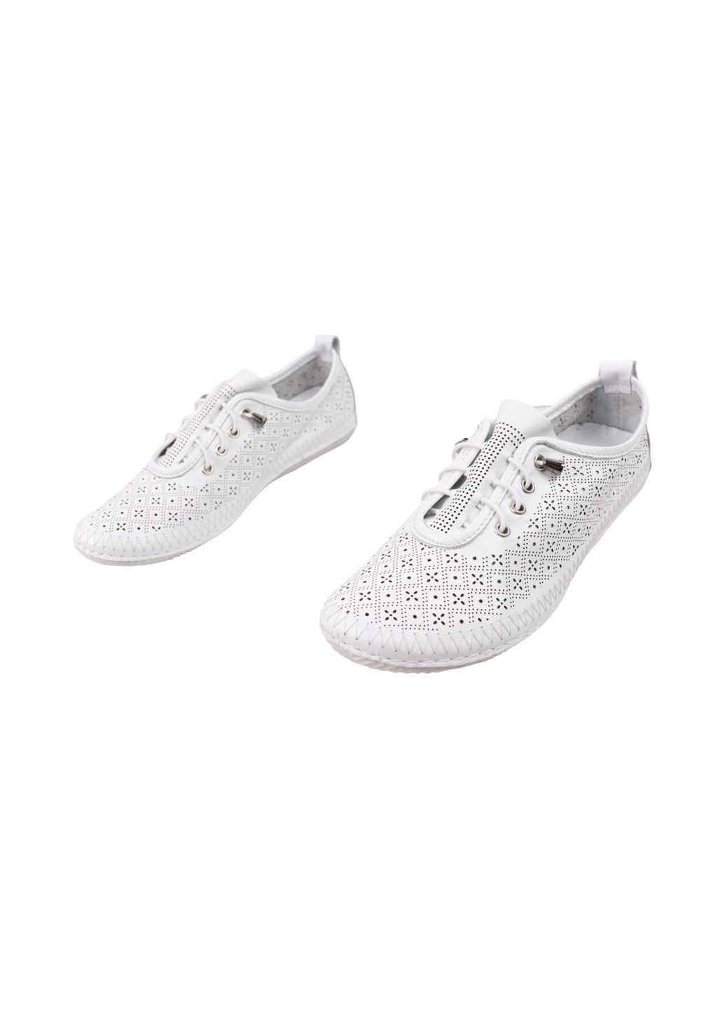 Trio Trend Туфли женские Trio белые натуральная кожа белый з, турция — (329296881)