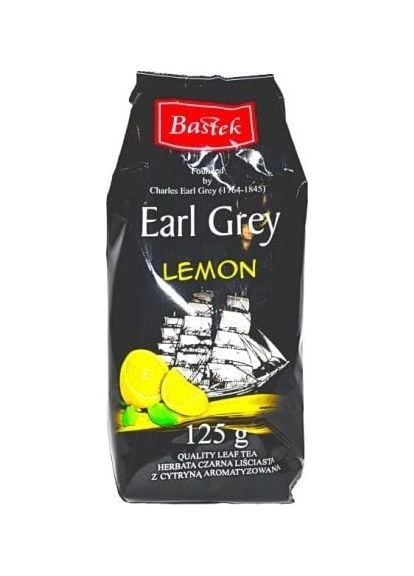 Чай чорний з лимоном BASTEK Earl Grey LEMON 125г No Brand (385268503)