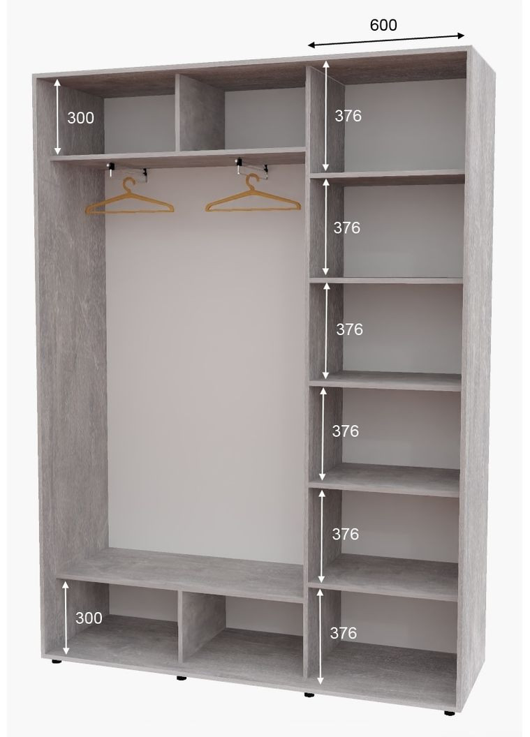 Шкаф-купе двухдверный 180*45*240 Индастриал ДСП/Зеркало с пескоструйным рисунком Алекса (360478172)