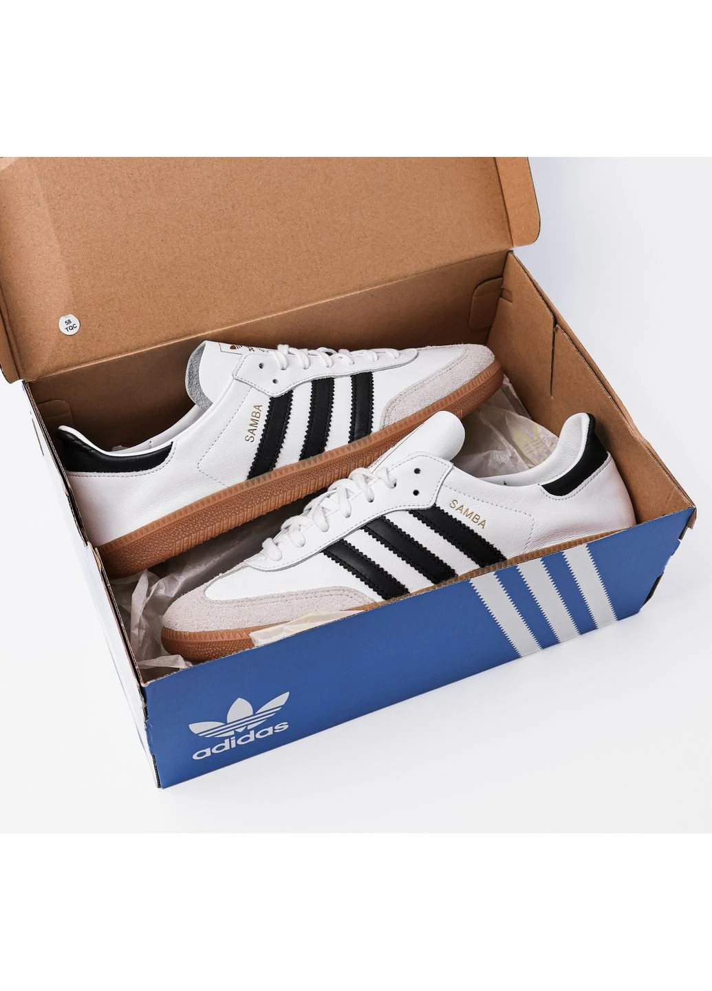 Білі кросівки originals samba decon white if0642 adidas