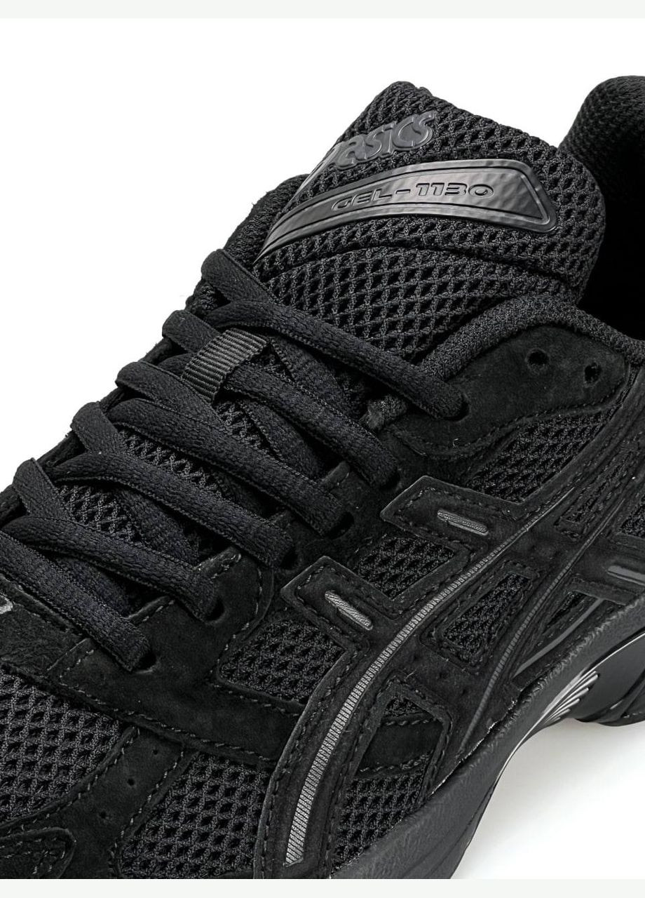 Чорні Осінні кросівки чоловічі asics No Brand Gel-1130 All Black