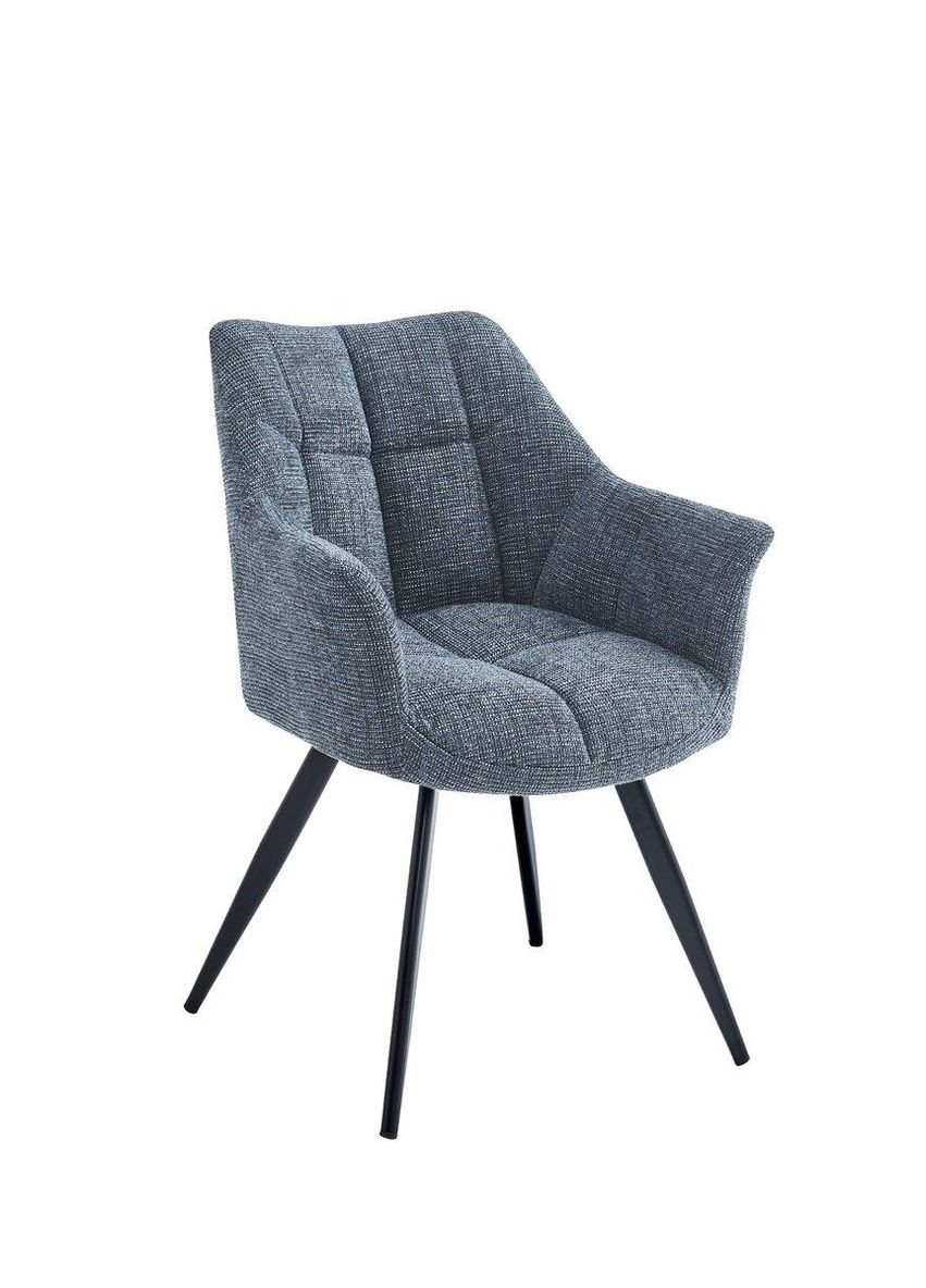 Стул STEFAN черный каркас/темно-серый тк. Intarsio (365461462)