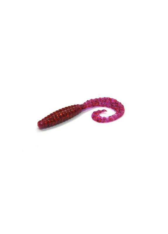 Твістер Bait Breath Curly Grub 2,5" Ur29 Chameleon/Red-seed силіконовий 12 шт No Brand (402452024)