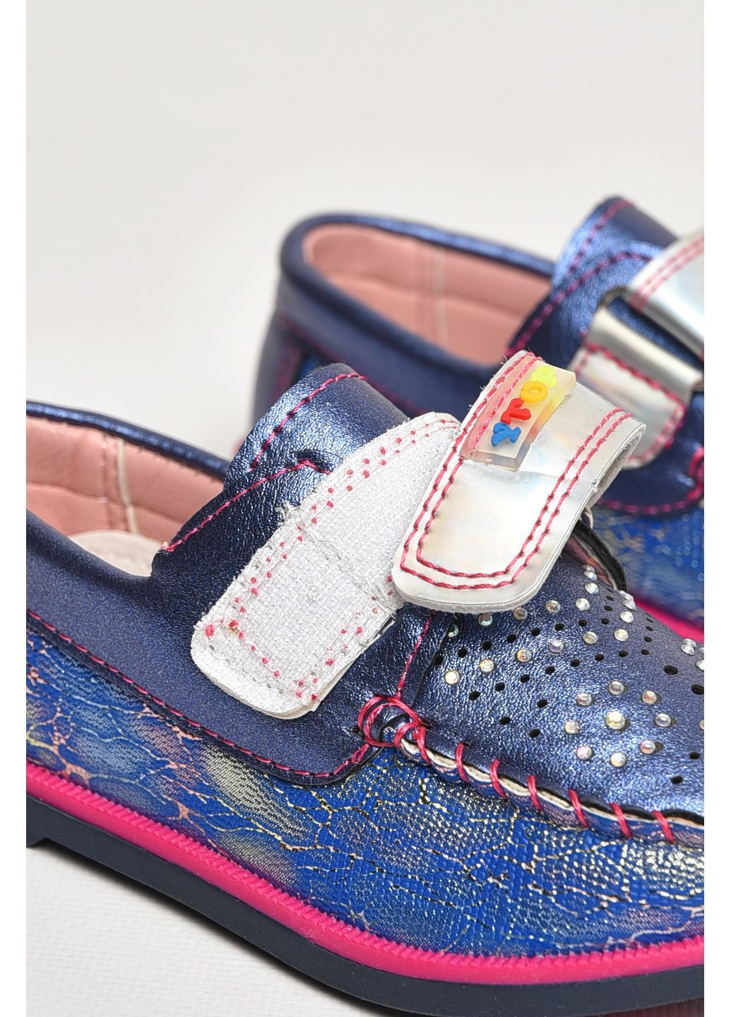 Мокасини дитячі для дівчинки синього кольору Let's Shop (369719381)