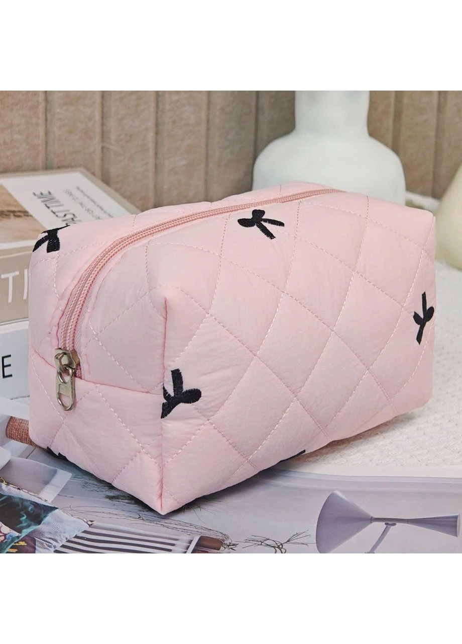 Косметичка з бантиками Рожева (AN0103697) ANbeauty (395439770)